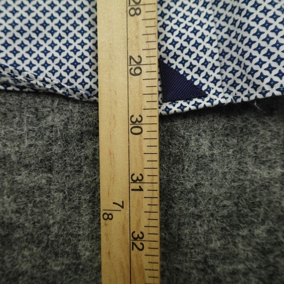 UNTUCKit Shirt Mens Extra Large White Blue Geometric Moreschi Regular Fit Casual - Picture 7 of 12